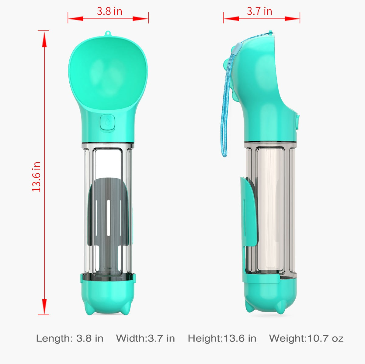 Wiston寵物便攜式餵水器 500ml (多功能版) - YAmall
